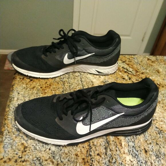 Nike Air Zoom Fly 2 (707606-001) Athletic Running Shoes Men\'s Sz 13 Black White main image 8